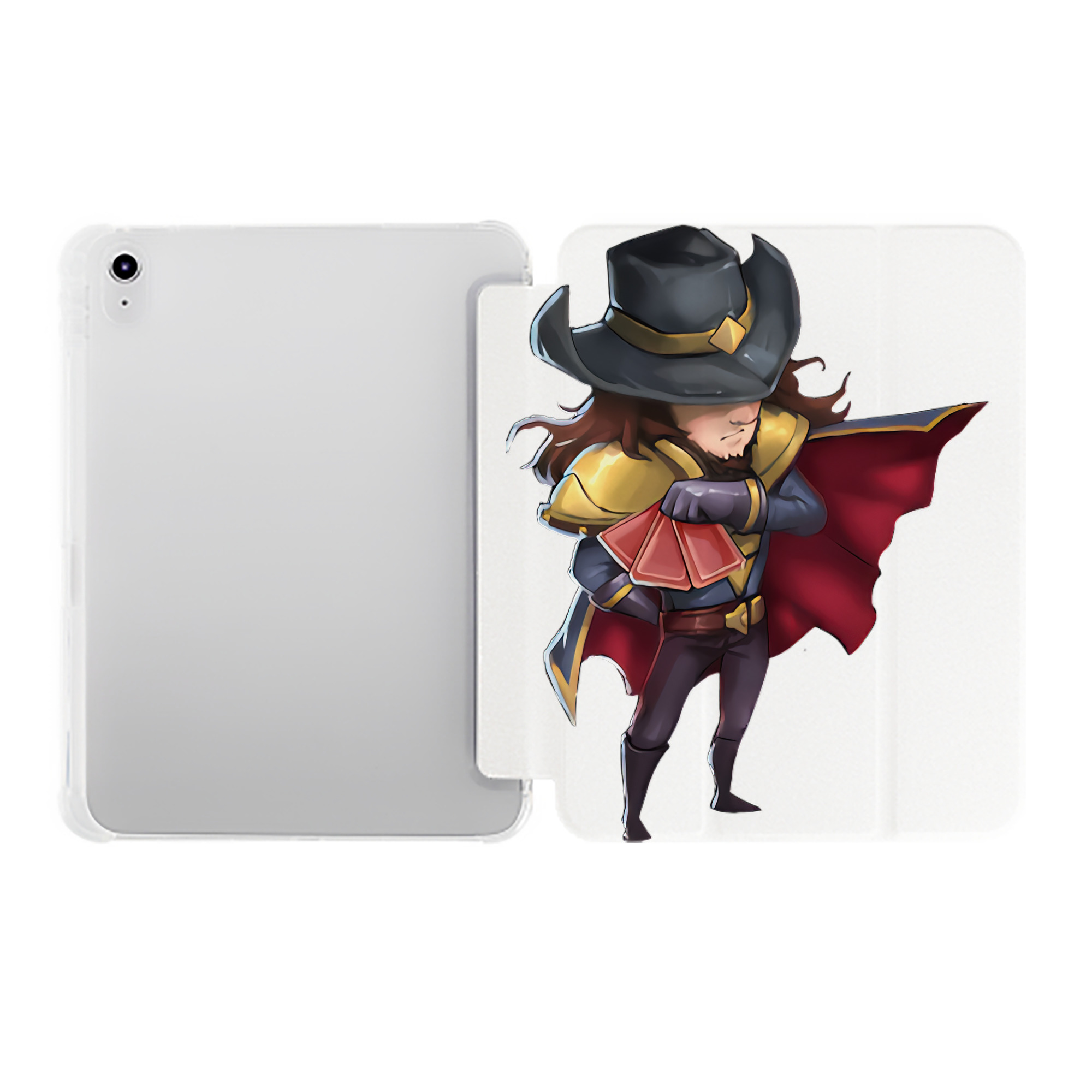 （画像用） リーグ・オブ・レジェンド League of Legends LOL IPad ケース ペン収納付き 三つ折りスタンド PUレザー×シリコン 対応機種9.5/10.5/10.9インチ